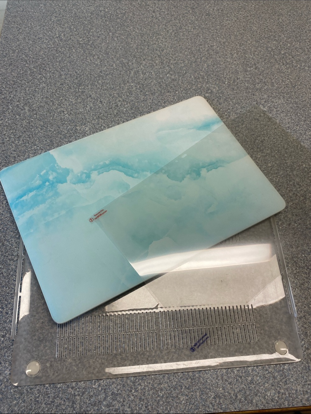 Blue Watercolor Tablet Case - Skin Cover Snap On - Unbranded